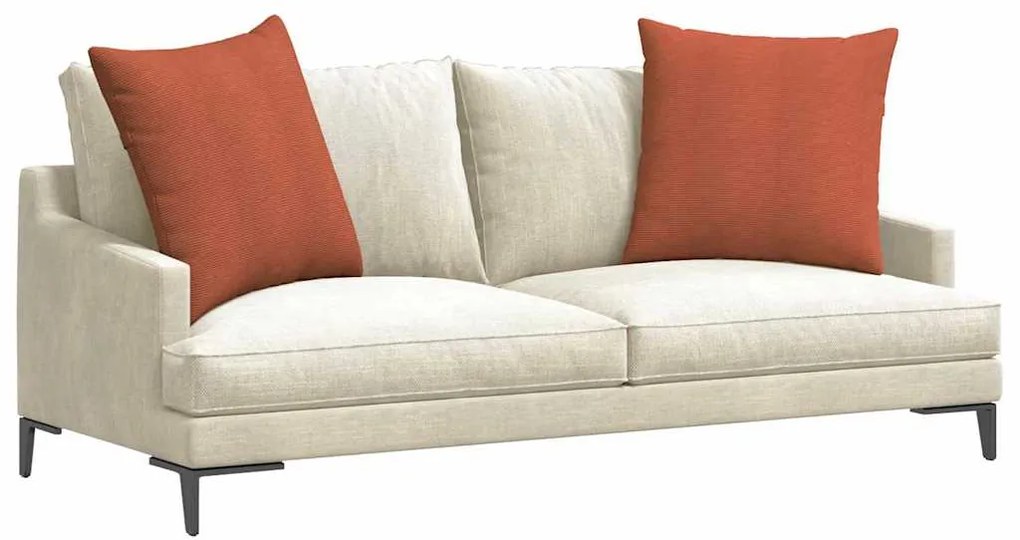 vidaXL Μαξιλάρι Καναπέ 2 pcs Κόκκινο Πορτοκαλί 60 x 60 cm