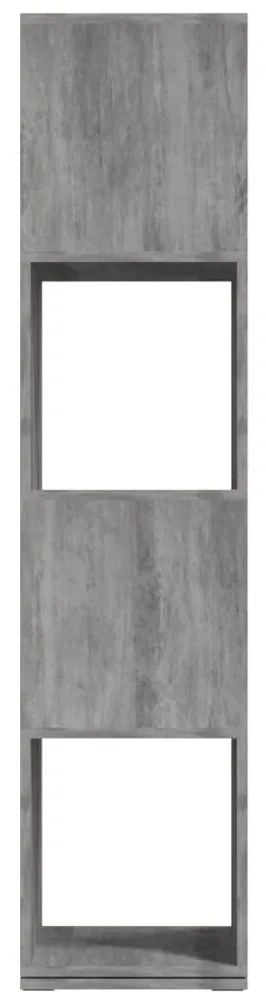 vidaXL Ντουλάπι Περιστρεφόμενο Γκρι Σκυρ. 34,5x34,5x147,5 Μοριοσανίδα