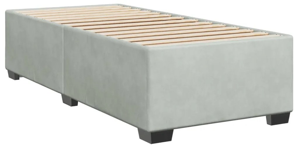 ΚΡΕΒΑΤΙ BOXSPRING ΜΕ ΣΤΡΩΜΑ ΑΝΟΙΧΤΟ ΓΚΡΙ 80X200 ΕΚ. ΒΕΛΟΥΔΙΝΟ 3288462