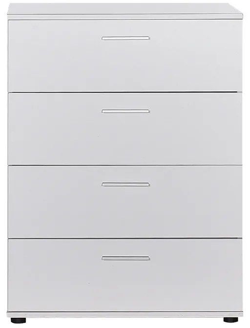 Συρταριέρα Trendline Megapap χρώμα λευκό 73x44x96εκ.