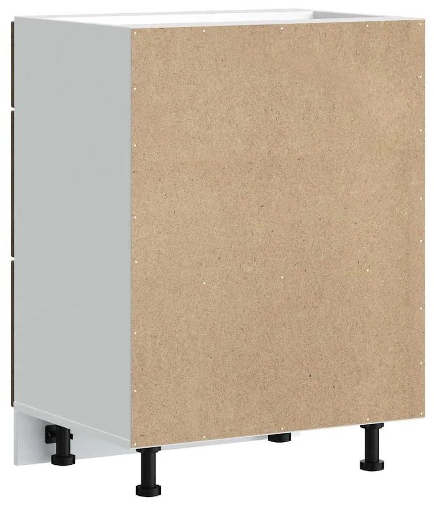 vidaXL ντουλάπι βάσης κουζίνας Porto Καφέ Δρυς κατασκευασμένο ξύλο