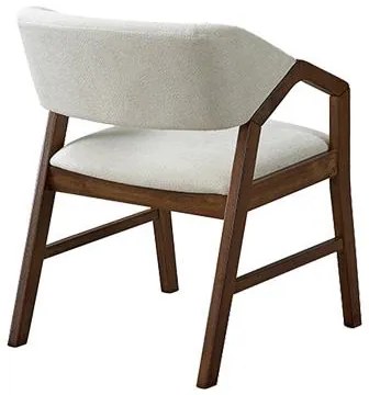 Σετ Τραπεζαρίας Eleganza-Livia 7 τεμ. mdf σε καρυδί-εκρού απόχρωση 180x99x75.8εκ 180x99x75.8 εκ.