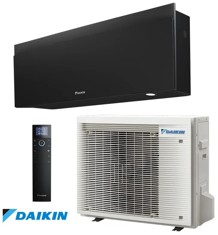 Κλιματιστικό Inverter Daikin Emura 3 FTXJ50AB + RXJ50A, 18000 BTU, 36 m2, A++, Wi-Fi, R-32, Μαύρο