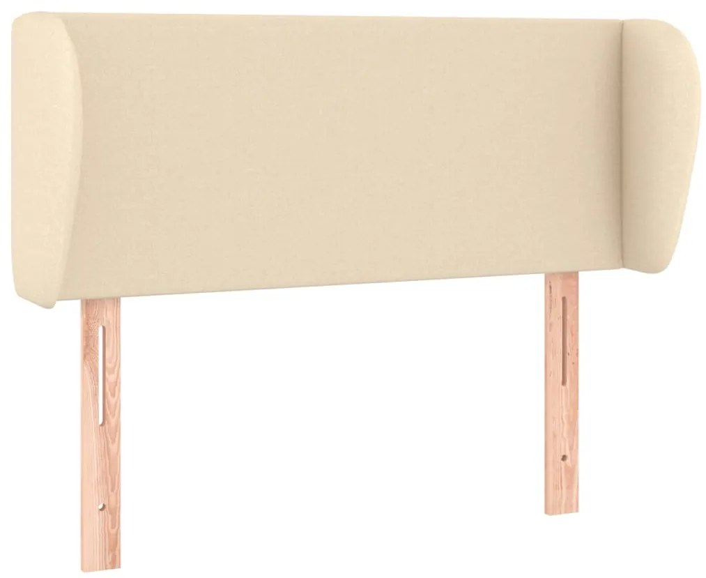 vidaXL Κεφαλάρι με Πτερύγια Κρεμ 83 x 23 x 78/88 εκ. Υφασμάτινο