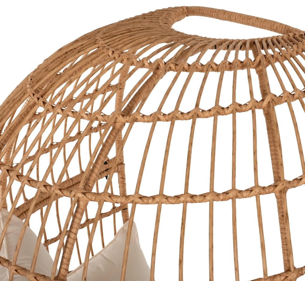 ΠΟΛΥΘΡΟΝΑ ΦΩΛΙΑ MIAMI 2 ΑΤΟΜΩΝ ΤΥΠΟΥ RATTAN  130x80x157Υ εκ. 130x80x157 εκ.
