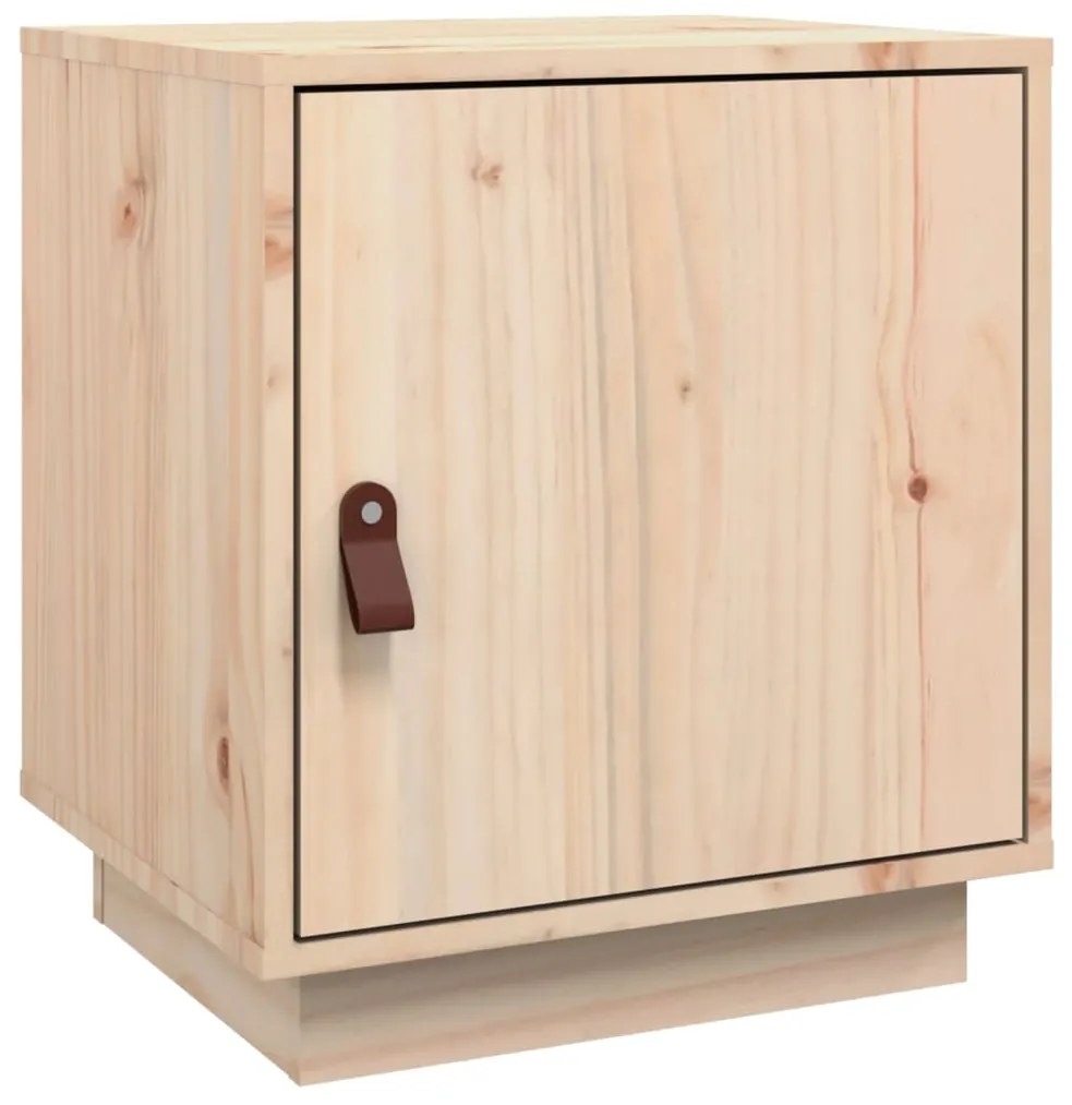 vidaXL Κομοδίνο 40 x 34 x 45 εκ. από Μασίφ Ξύλο Πεύκου