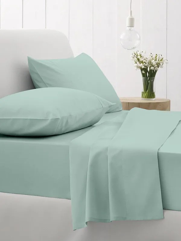 Σεντόνια Υπέρδιπλα 235x270 Σετ 4 Τεμ. Sunshine Home Cotton Feelings 105 Aqua