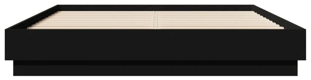 vidaXL Πλαίσιο Κρεβατιού Μαύρο 120x200 εκ. από Επεξεργασμένο Ξύλο