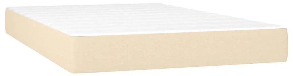 ΚΡΕΒΑΤΙ BOXSPRING ΜΕ ΣΤΡΩΜΑ ΚΡΕΜ 120X200 ΕΚ. ΥΦΑΣΜΑΤΙΝΟ 3142006