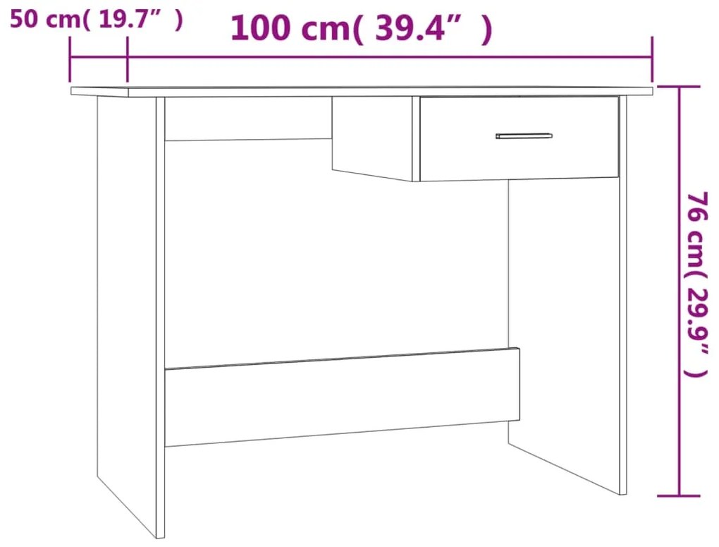 ΓΡΑΦΕΙΟ ΚΑΠΝΙΣΤΗ ΔΡΥΣ 100X50X76 ΕΚ. ΑΠΟ ΕΠΕΞΕΡΓΑΣΜΕΝΟ ΞΥΛΟ 815333