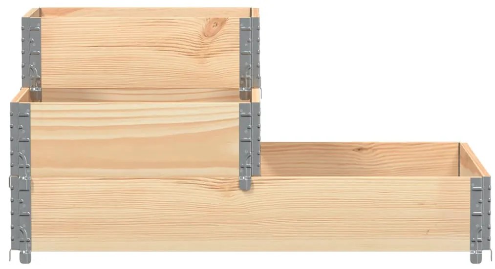 vidaXL Ζαρντινιέρα Υπερυψωμένη 3 Επιπέδων 120x80 εκ. Μασίφ Ξύλο Πεύκου