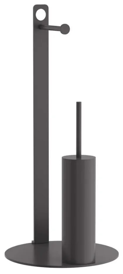 Βάση Χαρτιού Επιδαπέδια &amp; Πιγκάλ 4-400-113 28x60cm Matte Anthracite Pam&amp;Co Stainless Steel