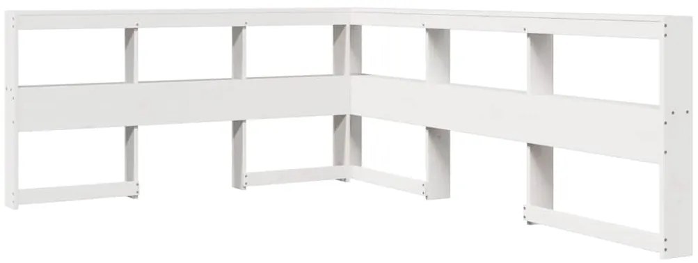 vidaXL Κρεβάτι Βιβλιοθήκη Χωρίς Στρώμα 120x190 εκ Μασίφ Ξύλο Πεύκου