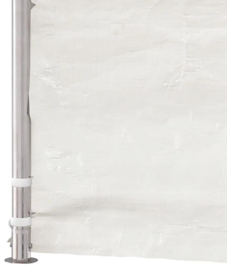 Κιόσκι με Τέντα Λευκό 6,69 x 2,28 x 2,69 μ. από Πολυαιθυλένιο - Λευκό