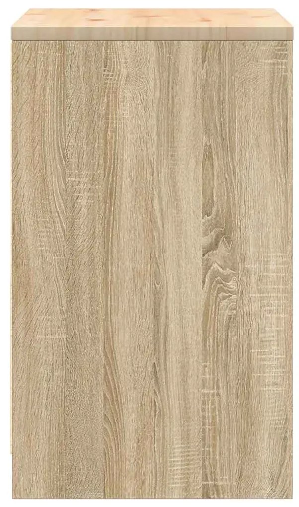 vidaXL ντουλάπι αποθήκευσης γκαράζ 60x51x85 εκ μασίφ ξύλο πεύκο