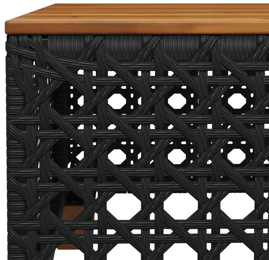 vidaXL Σαλόνι Κήπου Σετ 11 Τεμαχίων Μαύρο Συνθετικό Ρατάν με Μαξιλάρια