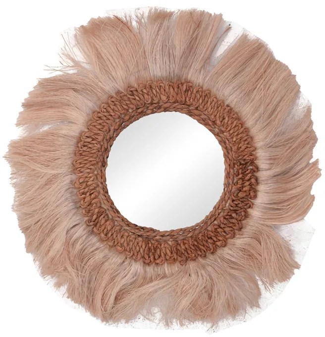 Intrahome Καθρέπτης Fraklone intrahome abaca σε φυσικό χρώμα Φ50x4εκ | SKU: INTRAPA-440111138