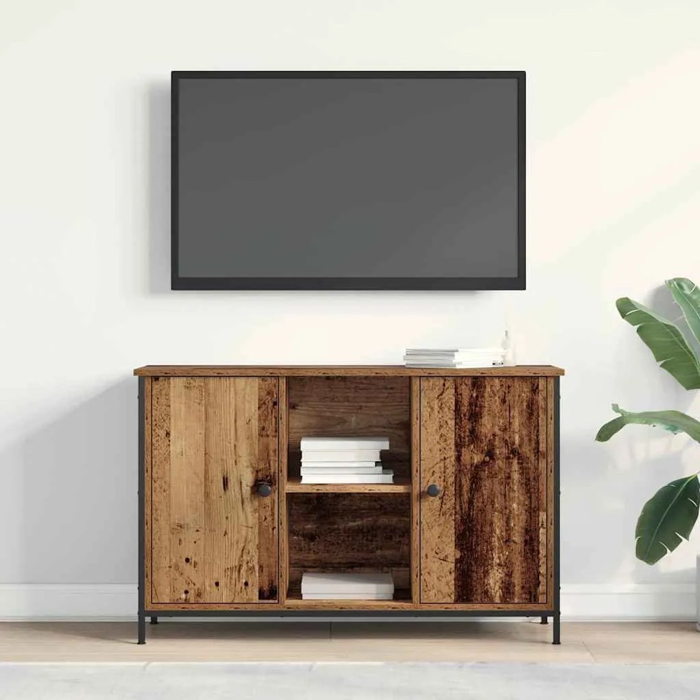 vidaXL Ντουλάπι TV Παλαιό ξύλο 101 x 35 x 65 εκ Επεξεργασμένο ξύλο