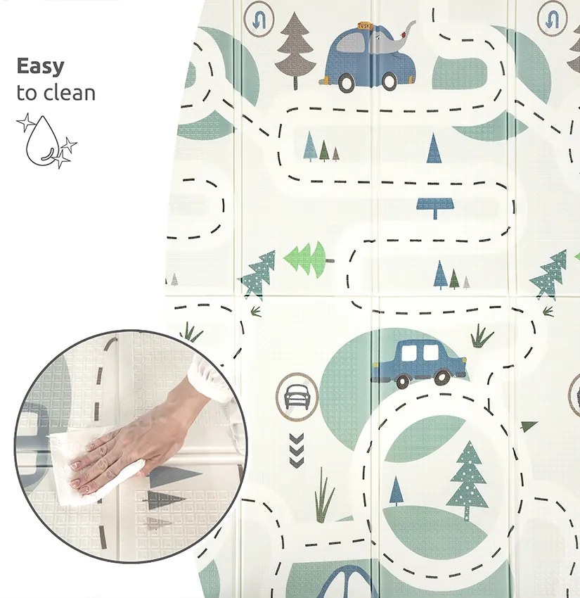 Χαλάκι Δραστηριοτήτων Πτυσσόμενο Διπλής Όψης Funny City &amp; Stars 180x200cm 10300490001 Lorelli