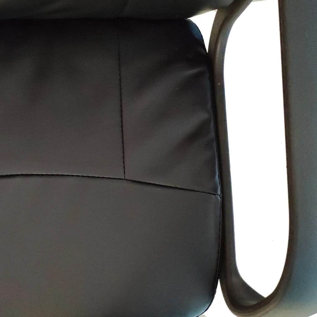 Καρέκλα Γραφείου ABA Μαύρο PVC 53x49x85-97cm - 14230013 - 14230013