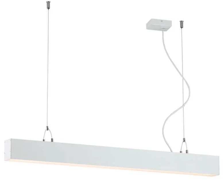 Γραμμικό Φωτιστικό Κρεμαστό Station Ultra 3911-00058-4-W-N 4000K 2700lm 58x120cm White Viokef