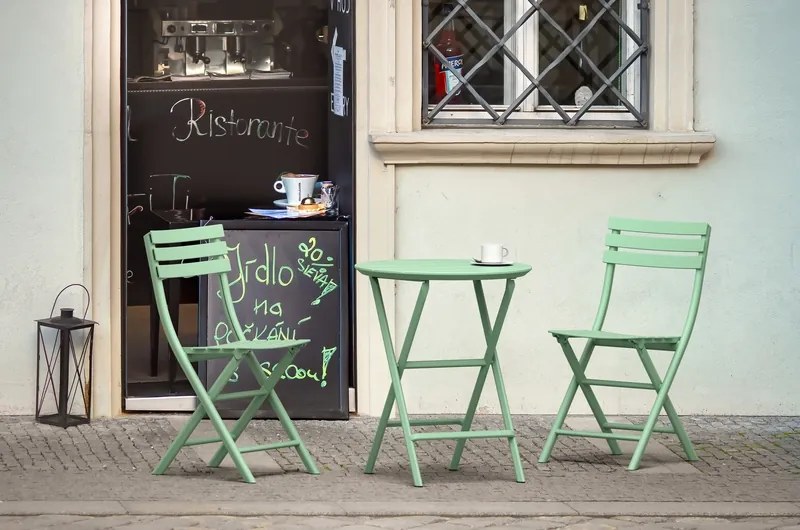 HELEN OPALINE GREEN Φ60X74εκ. ΤΡΑΠΕΖΙ ΠΤΥΣ/ΝΟ ΠΟΛ/ΝΙΟΥ