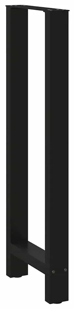 vidaXL Πόδια Τραπεζιού Μπαρ 2 τεμ. Μαύρα 50x(110-111) εκ. Ατσάλι