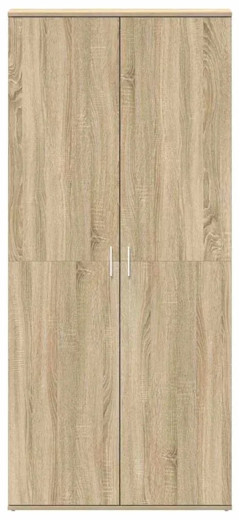 vidaXL Ντουλάπα Παπουτσιών Καφέ 80 x 39 x 180 εκ Επεξεργασμένο ξύλο