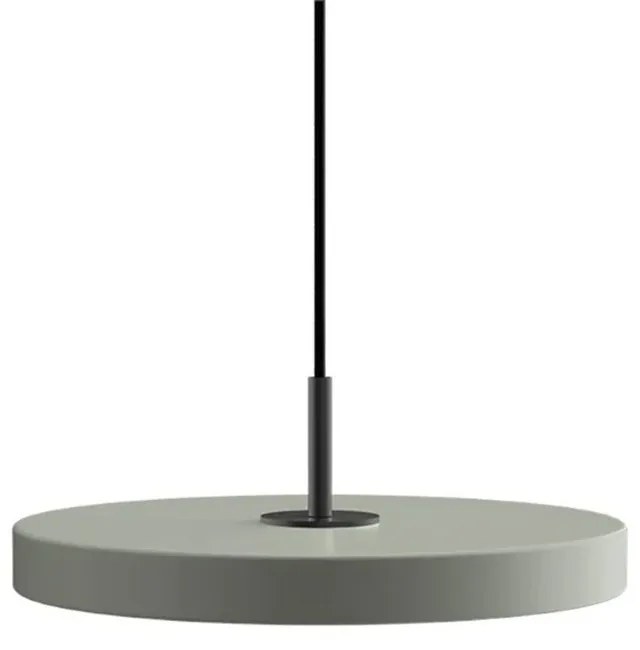 Φωτιστικό Οροφής Asteria Plus Mini Black 2295C4175 Φ31x10.5cm Led 1200lm 18W 2400-3000k Nuance Olive Umage
