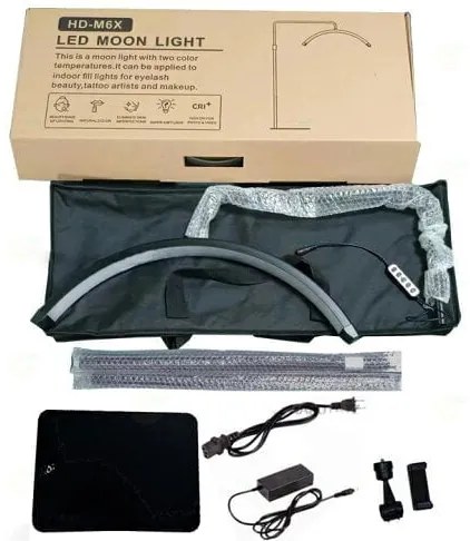 Επαγγελματική λάμπα Half Moon 3200K- 5600K HD-M6X 36W - LED Moon Light