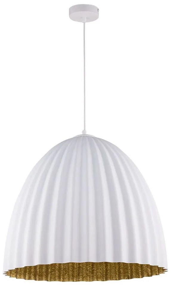 Φωτιστικό Οροφής Telma M 32022 43x50 White-Gold Sigma Lighting Υαλοβάμβακας