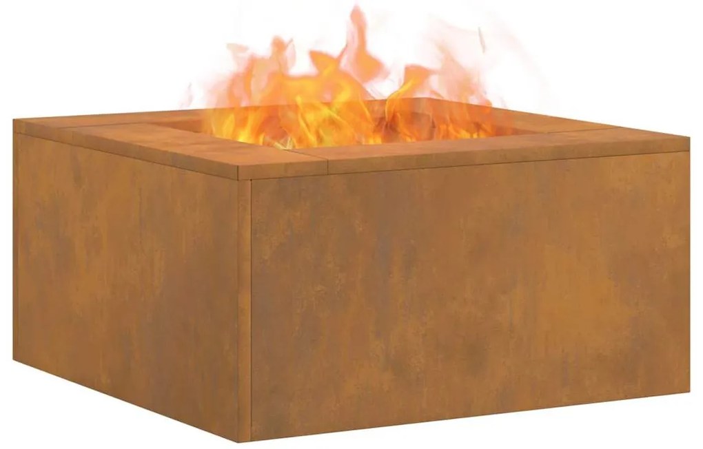 vidaXL Φωτιά Καφέ 60 x 60 x 30 cm Ατσάλι σκληρυθέν στον αέρα