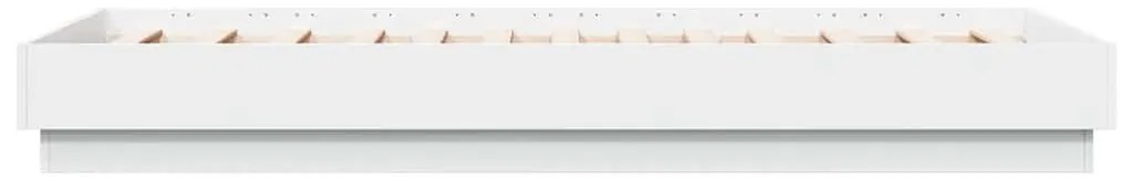 vidaXL Πλαίσιο Κρεβατιού Λευκό 90 x 190 εκ. από Επεξεργασμένο Ξύλο