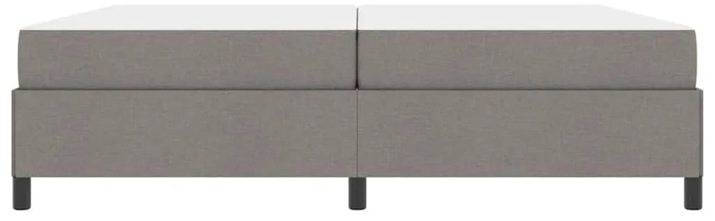vidaXL Κρεβάτι με ελατήρια Ταμπά και Μαύρο 200 x 200 cm