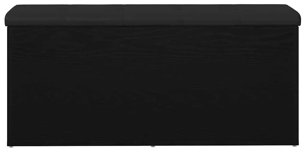 vidaXL Παγκάκι με αποθήκευση Μαύρη δρυς 102 x 42 x 45 εκ.