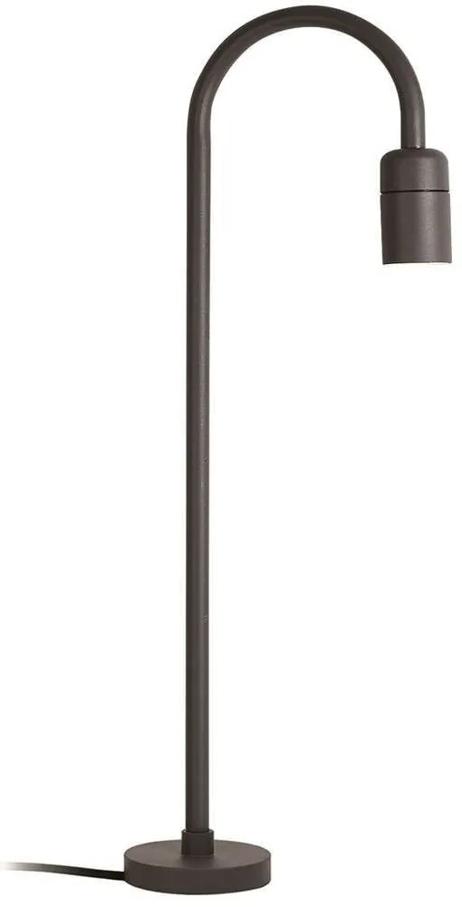 Φωτιστικό Δαπέδου Κήπου Flater 4285000 22,2x62cm Led 366lm 5,6W Dark Grey Viokef