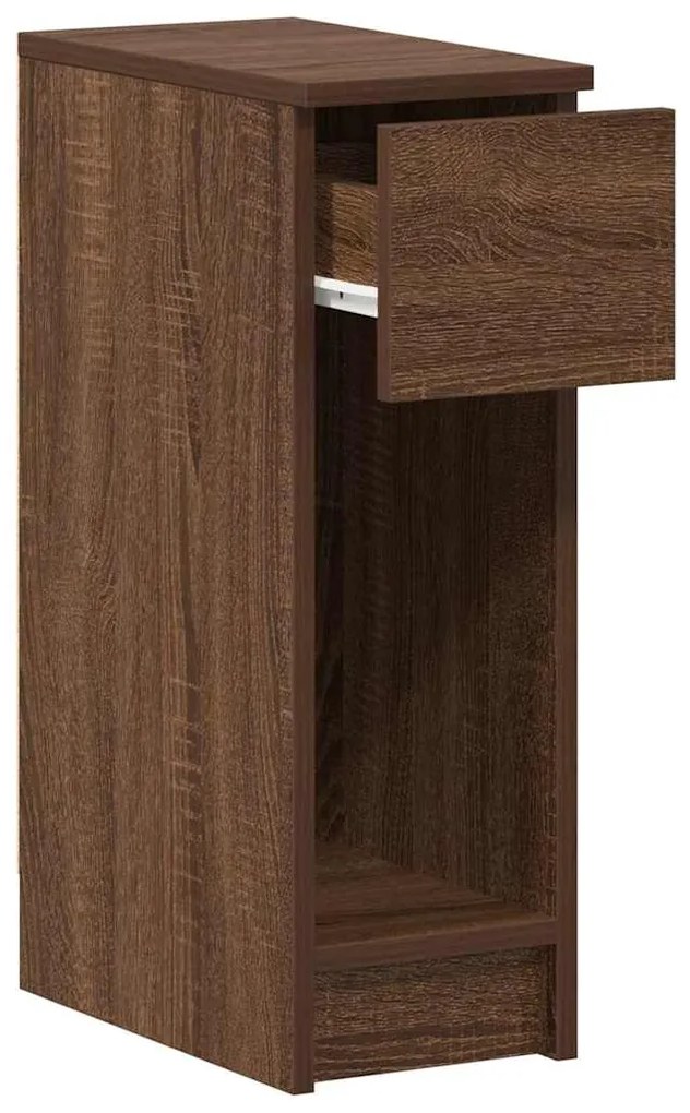 vidaXL Κομοδίνο με συρτάρι Καφέ Δρυς 20x36x60 εκ.