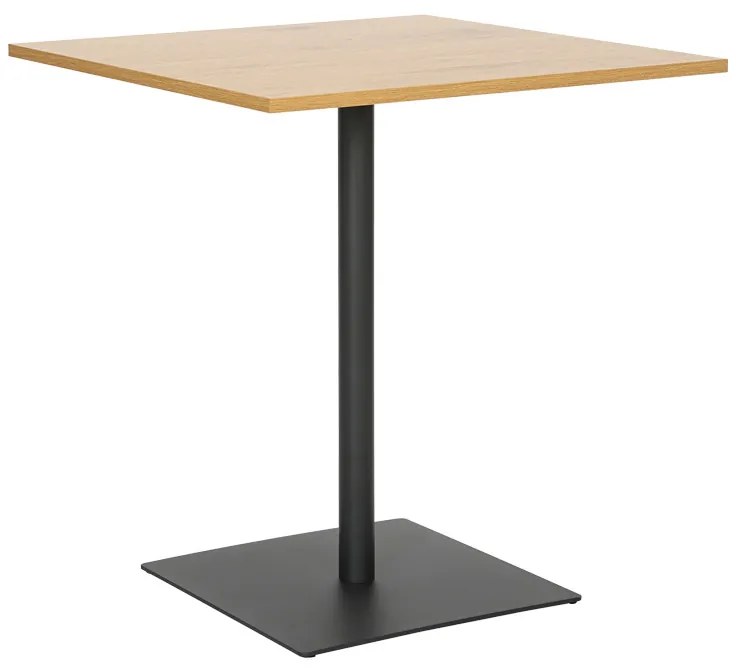 Τραπέζι Nerobian pakoworld mdf σε sonoma απόχρωση 70x70x75εκ