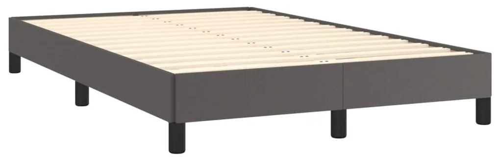 ΚΡΕΒΑΤΙ BOXSPRING ΜΕ ΣΤΡΩΜΑ &amp; LED ΓΚΡΙ 120X190 ΕΚ. ΣΥΝΘ. ΔΕΡΜΑ 3270139