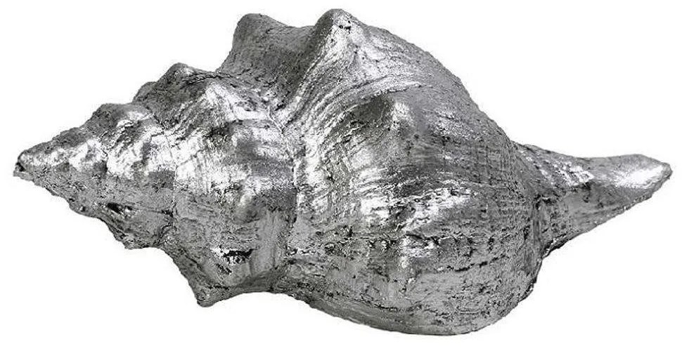 Διακοσμητικό Κοχύλι MT2720K4 14x6,5x5cm Silver Espiel Polyresin