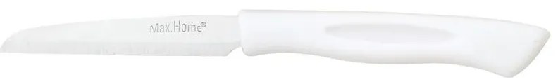 Μαχαίρι Γενικής Χρήσης με Λευκή Λαβή 8.5cm - Max.Home® - 6 ΤΜΧ