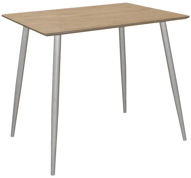 Τραπέζι Cuba pakoworld MDF sonoma-λευκό 70x70x75εκ Model: 127-000138