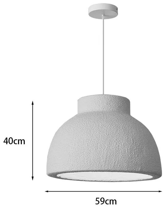 Φωτιστικό οροφής Jenila E27 ps λευκό Φ59x40εκ 59x59x40 εκ.