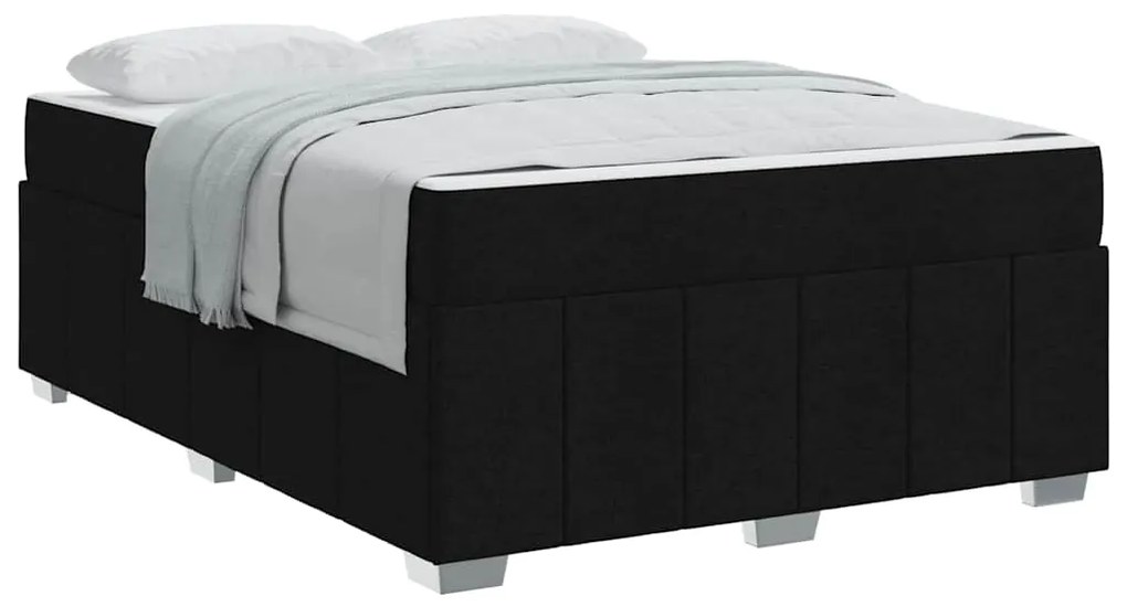 vidaXL Σκελετός Κρεβατιού Μαύρο 160 x 200 cm ύφασμα