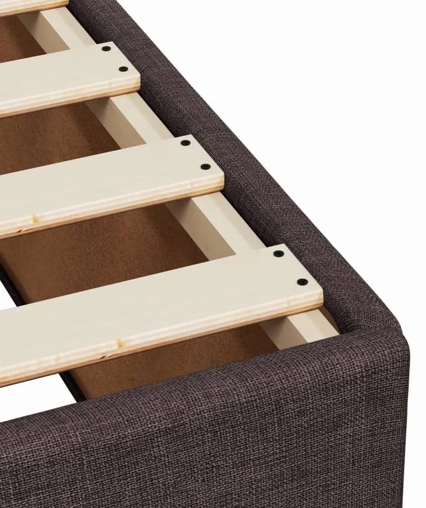 ΚΡΕΒΑΤΙ BOXSPRING ΜΕ ΣΤΡΩΜΑ ΣΚΟΥΡΟ ΚΑΦΕ 200X200 ΕΚ. ΥΦΑΣΜΑΤΙΝΟ 3290591