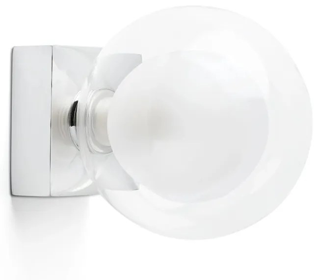 Φωτιστικό Μπάνιου - Απλίκα Perla G9 max 6W Chrome Faro Barcelona Metal, Glass