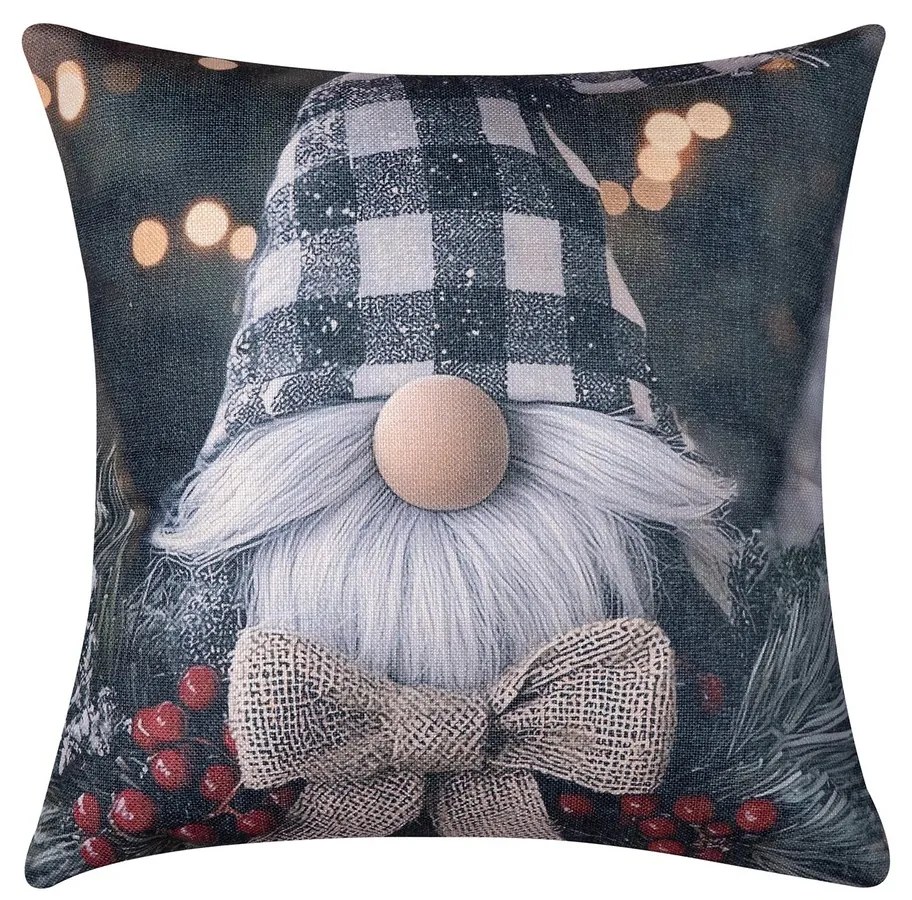 Χριστουγεννιάτικη Μαξιλαροθήκη (45x45) Silk Fashion ks2026-23