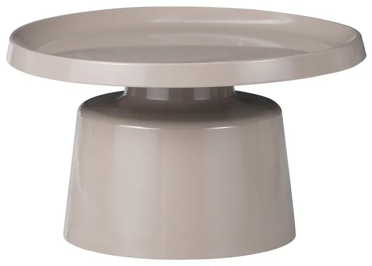 Βοηθητικό τραπέζι Ginoze Inart cappuccino μέταλλο Φ70x40εκ - 029-000274