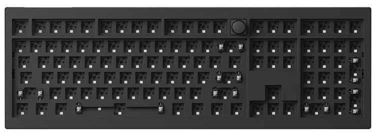 Wireless custom mechanical keyboard Keychron V6 Max QMK/VIA RGB Knob Barebone Switch (black)