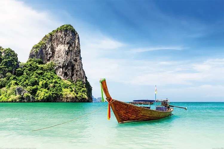 XXL Αφίσα Thailand - Thai Boat